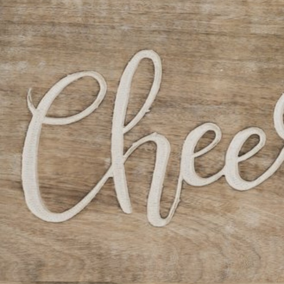 ELYSIUM CHEERS TRAY Wood Home Decor Bar Party - Picture 2 of 3